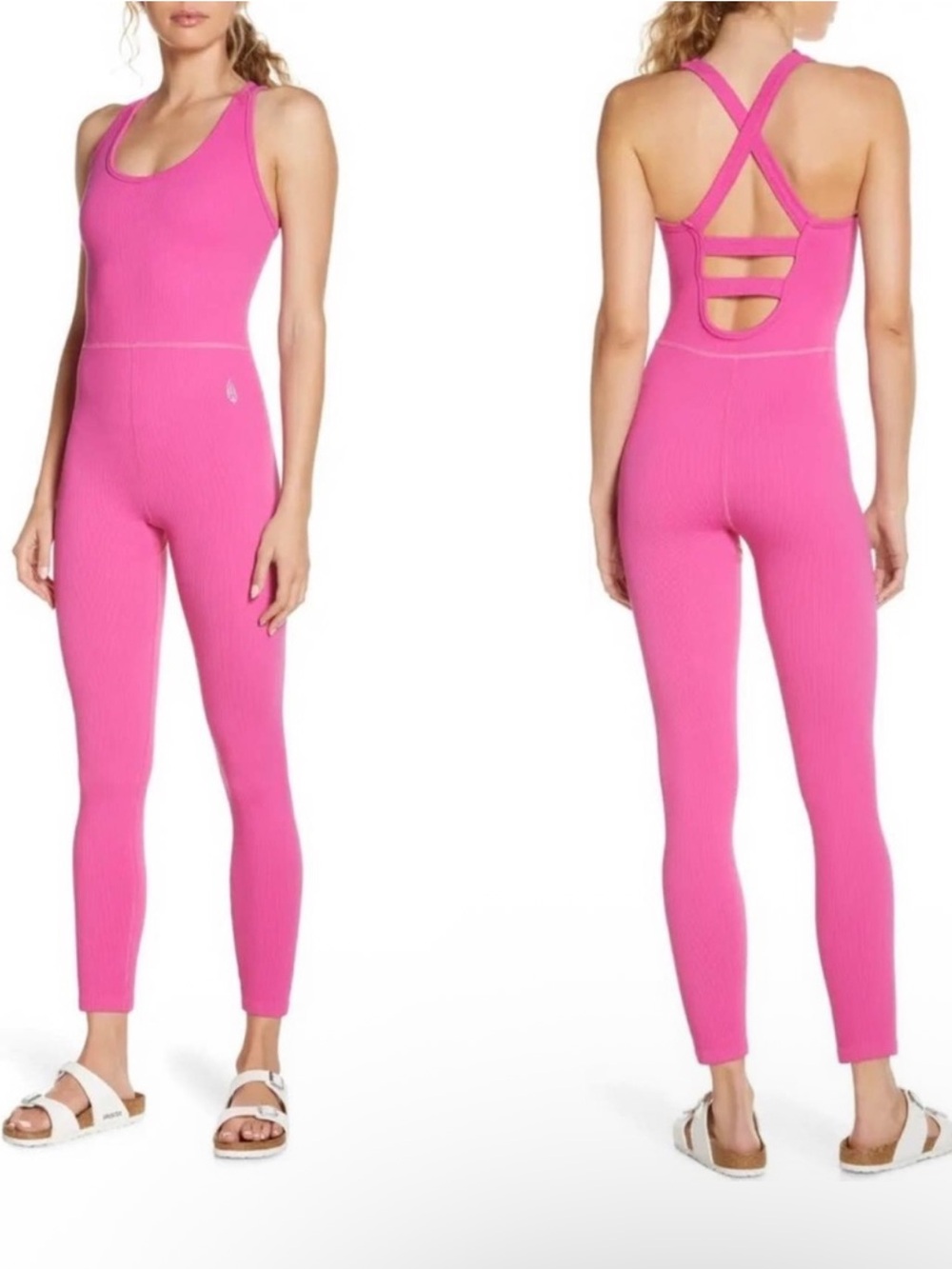 FP Movement by Free People Free Throw jumpsuit in fuchsia fizz size xs